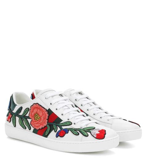 chaussure gucci fleur